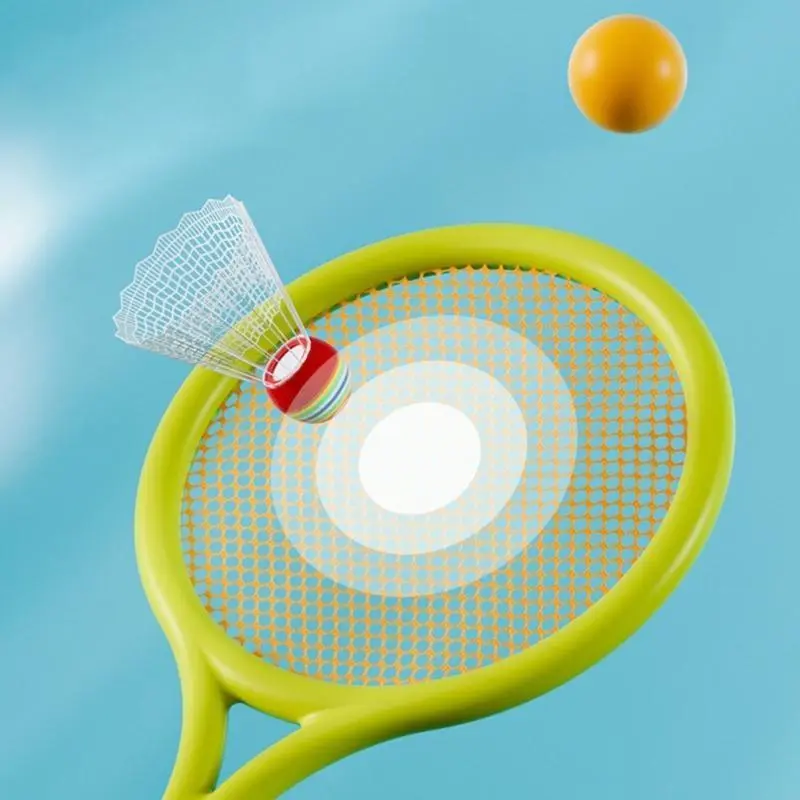 Kids Tennis Racquet Sets, Small Badminton Rackets with Shuttlecocks Balls In/Outdoor Parent Child Interactive Sports Toy