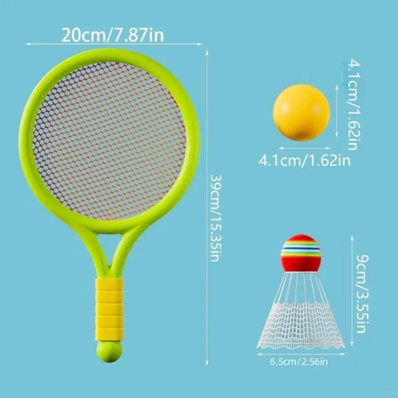 Kids Tennis Racquet Sets, Small Badminton Rackets with Shuttlecocks Balls In/Outdoor Parent Child Interactive Sports Toy