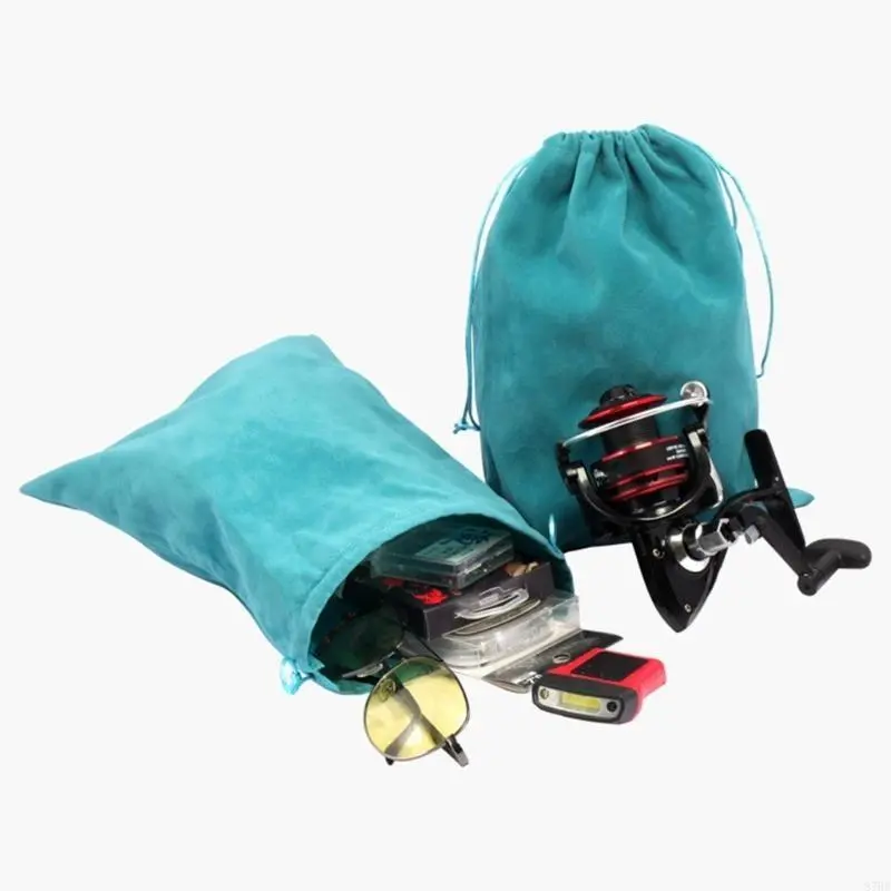 Fishing Reel Bag Portable Drawstring Reel Protect Bag Fishing Tackle Fishing Gear Accessories Wheel Storage Bag
