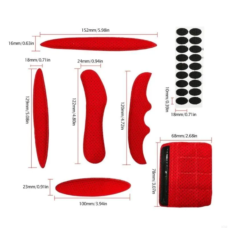 Universals Helmets Inner Padding Pad Replacements Breathable Sponges Pad for Motorcycle Bike Cycling