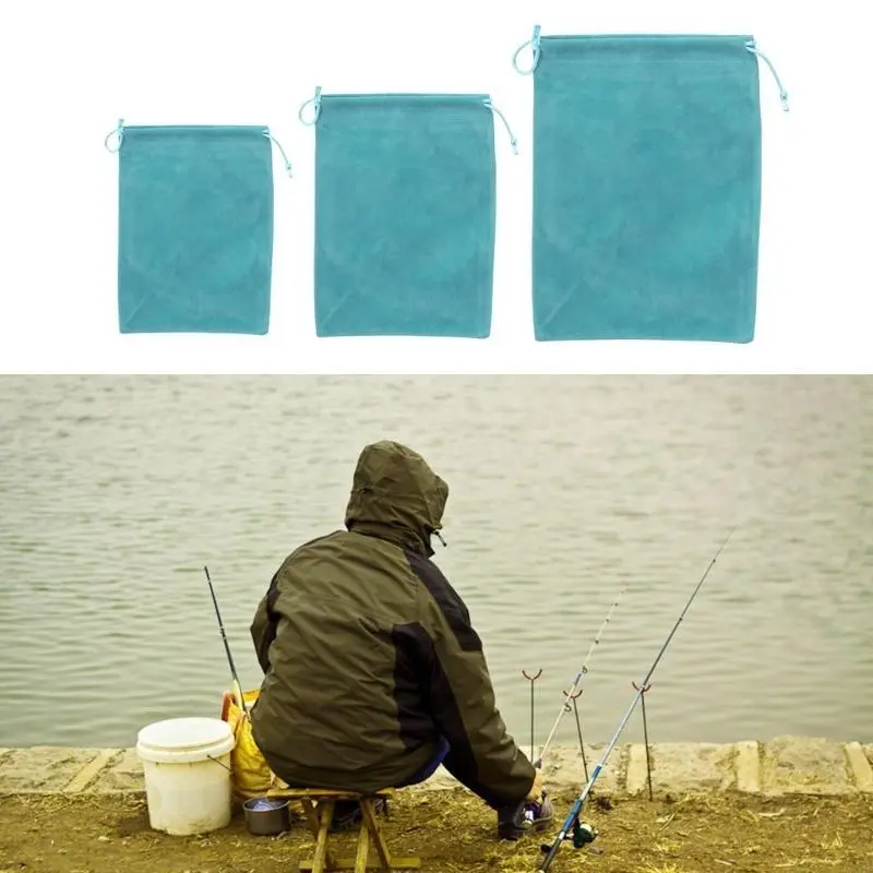 Fishing Reel Bag Portable Drawstring Reel Protect Bag Fishing Tackle Fishing Gear Accessories Wheel Storage Bag