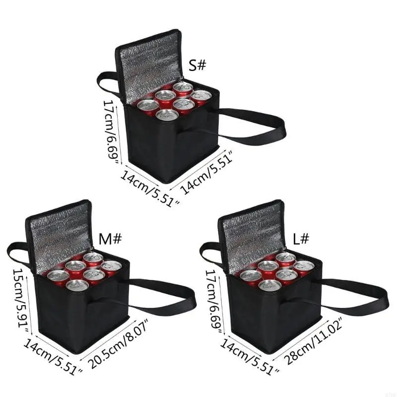 Insulated Thermal Cooler Lunch Storage Storage Bag Bag Portable Lunch Bag Warmer Handpiece Delivery Bag