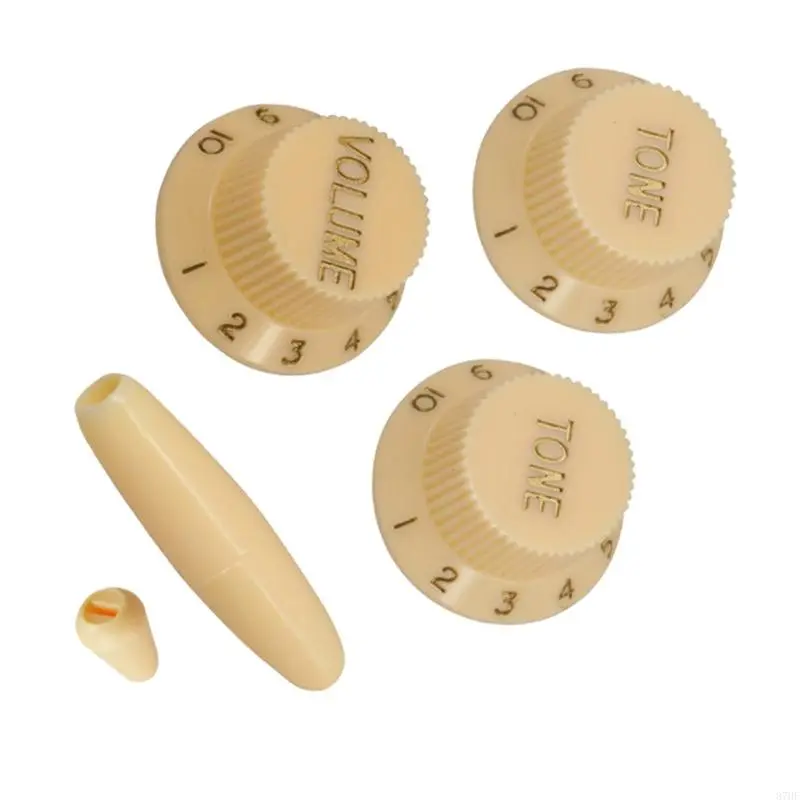 Tone Knobs Replacement Cover Easy Installation Guitar Knobs Plastic Texture