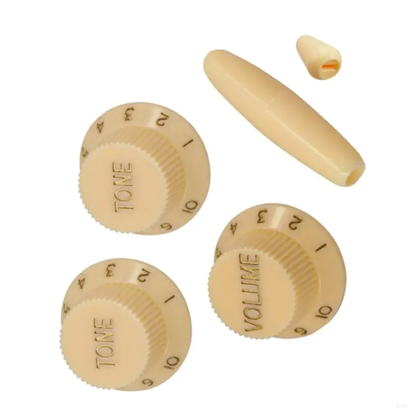 Tone Knobs Replacement Cover Easy Installation Guitar Knobs Plastic Texture