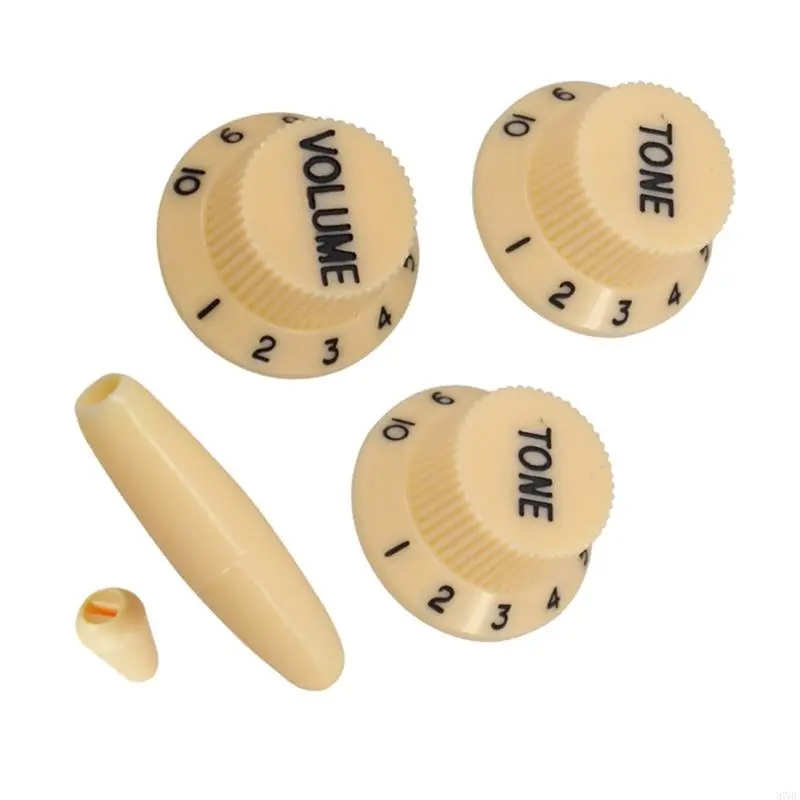 Tone Knobs Replacement Cover Easy Installation Guitar Knobs Plastic Texture