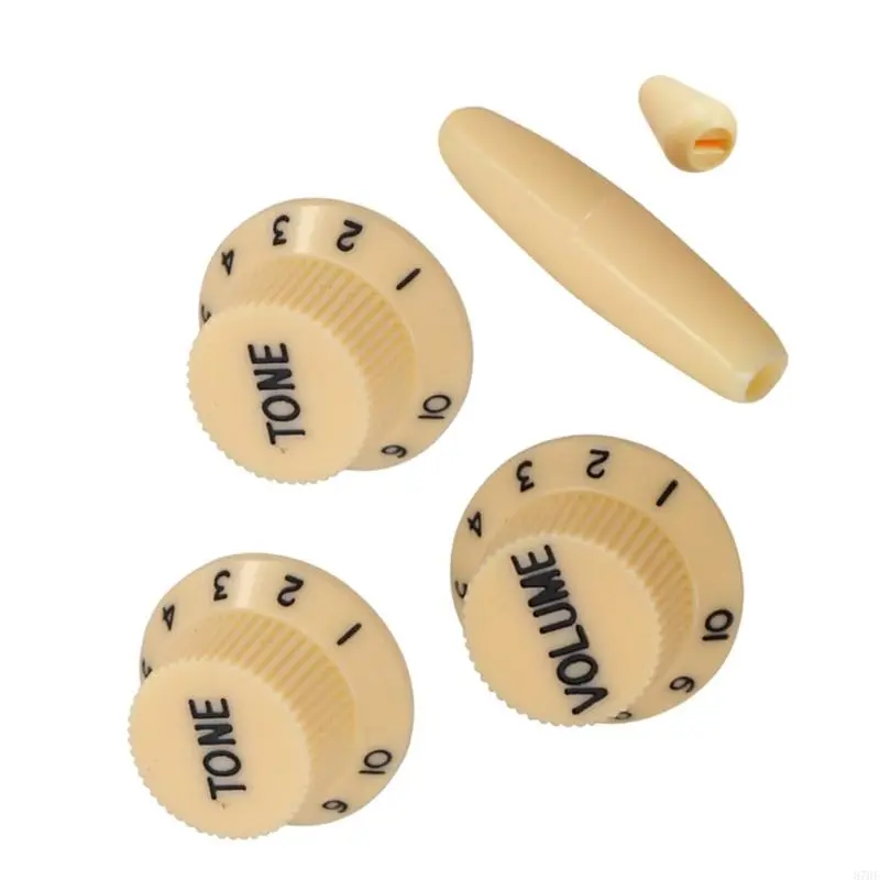 Tone Knobs Replacement Cover Easy Installation Guitar Knobs Plastic Texture
