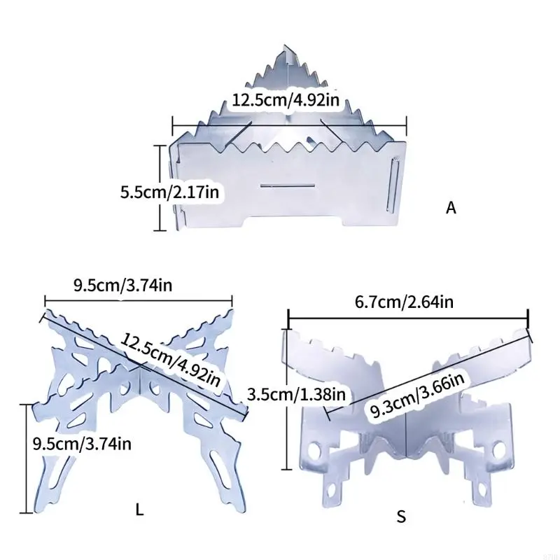 Alcohols Stove Bracket Camping Burners Bracket Stainless Steels Heaters Stand Detachable Bracket Camping Accessories