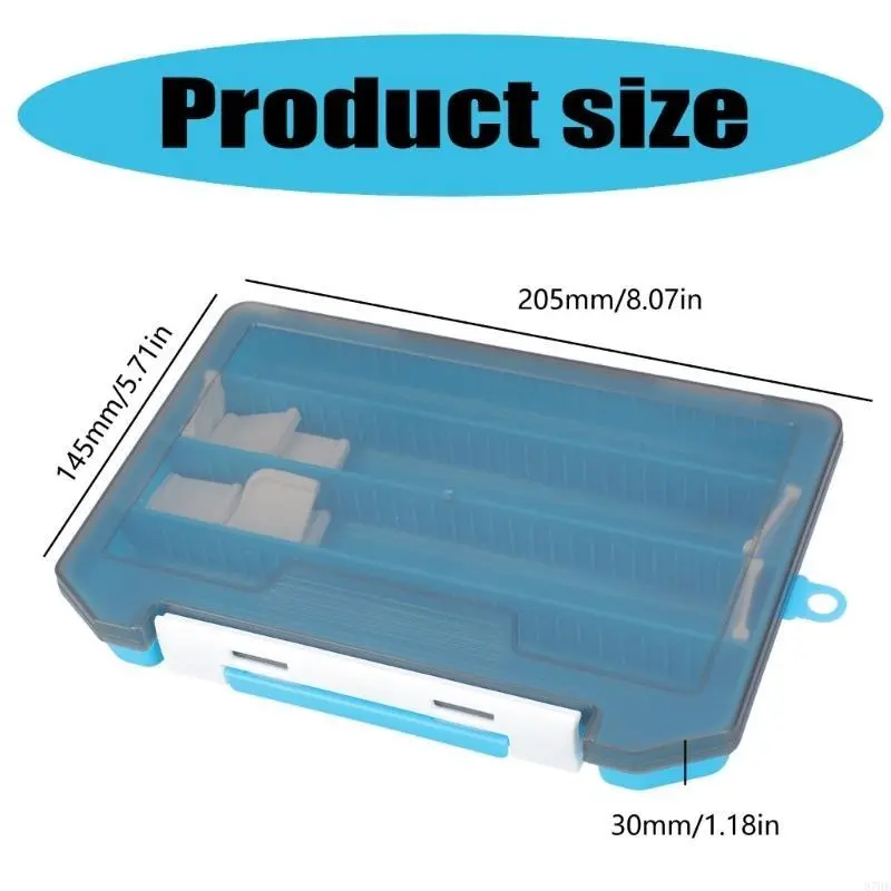 Fishing Lures Hooks Accessories Plastic Box Holder for Case Transparen