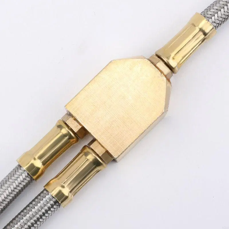 Outdoor Gas Tanks Hose Splitter Coppers Double Head Connecting Adapter Enduring