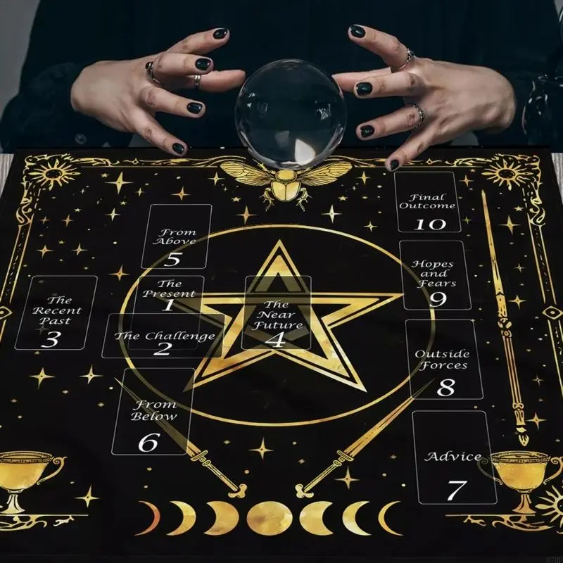 Tarots Cards Tablecloth Tapestry Reading Card Altars Cloth Witchcrafts Supplies
