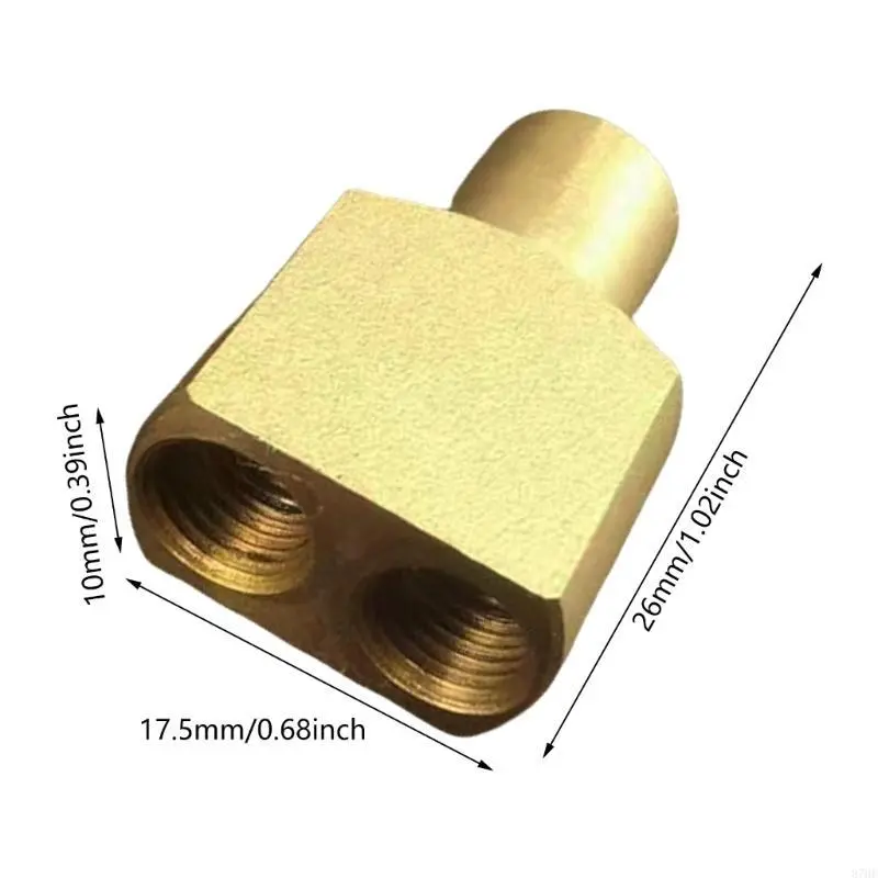 Outdoor Gas Tanks Hose Splitter Coppers Double Head Connecting Adapter Enduring