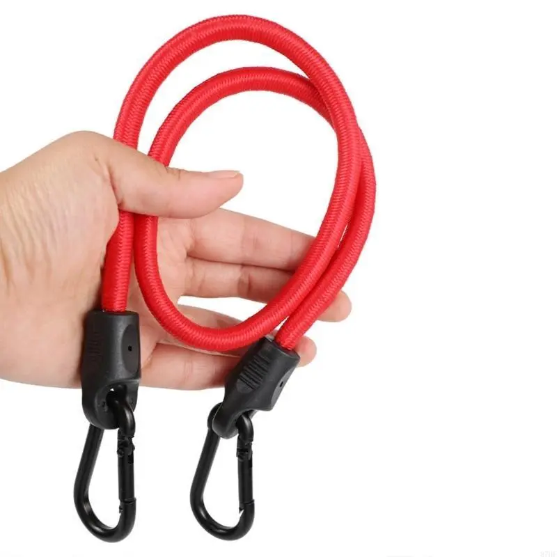 Elastic Tie Strap String with Carabiner, 60cm/120cm Size Cycling Luggage Strap