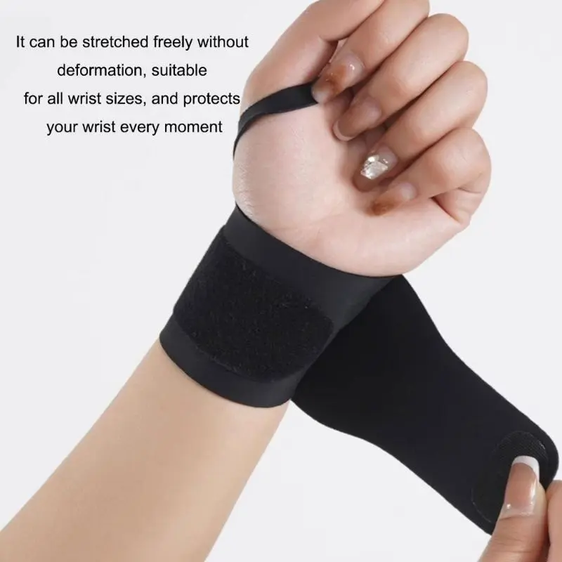 Wrist and Thumb Support Brace Adjustable Wrist Compression Wrap for Gym Workout