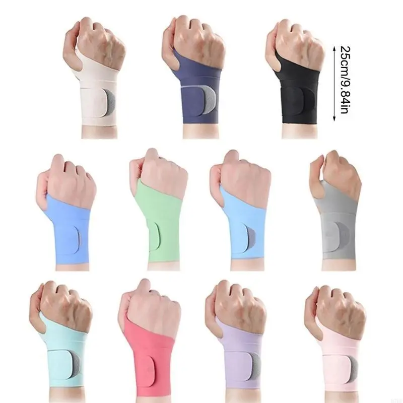 Wrist and Thumb Support Brace Adjustable Wrist Compression Wrap for Gym Workout
