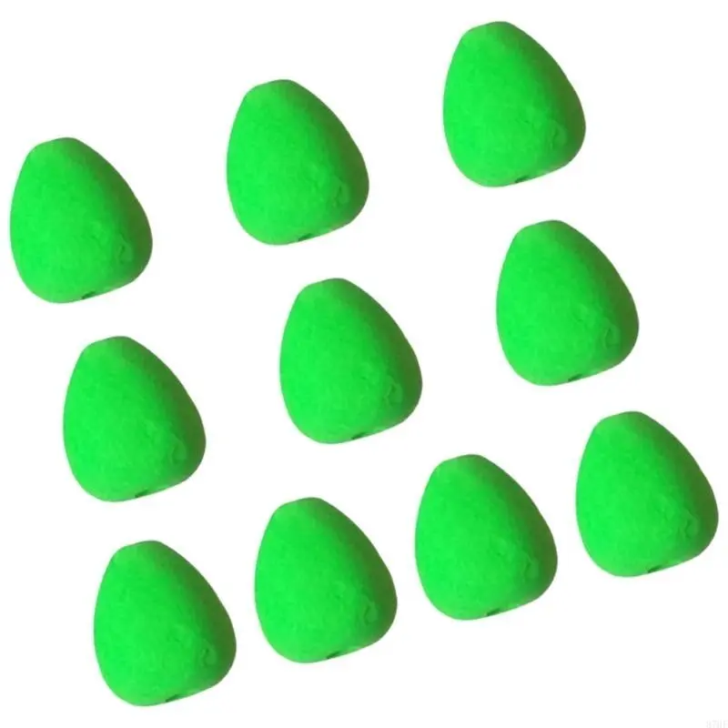 10pcs/50pcs Foam Floats Oval Fly Fishing Indicators Pompano Rig Floats Bright Color Fishing Rig Floats for Trout