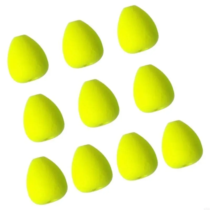 10pcs/50pcs Foam Floats Oval Fly Fishing Indicators Pompano Rig Floats Bright Color Fishing Rig Floats for Trout