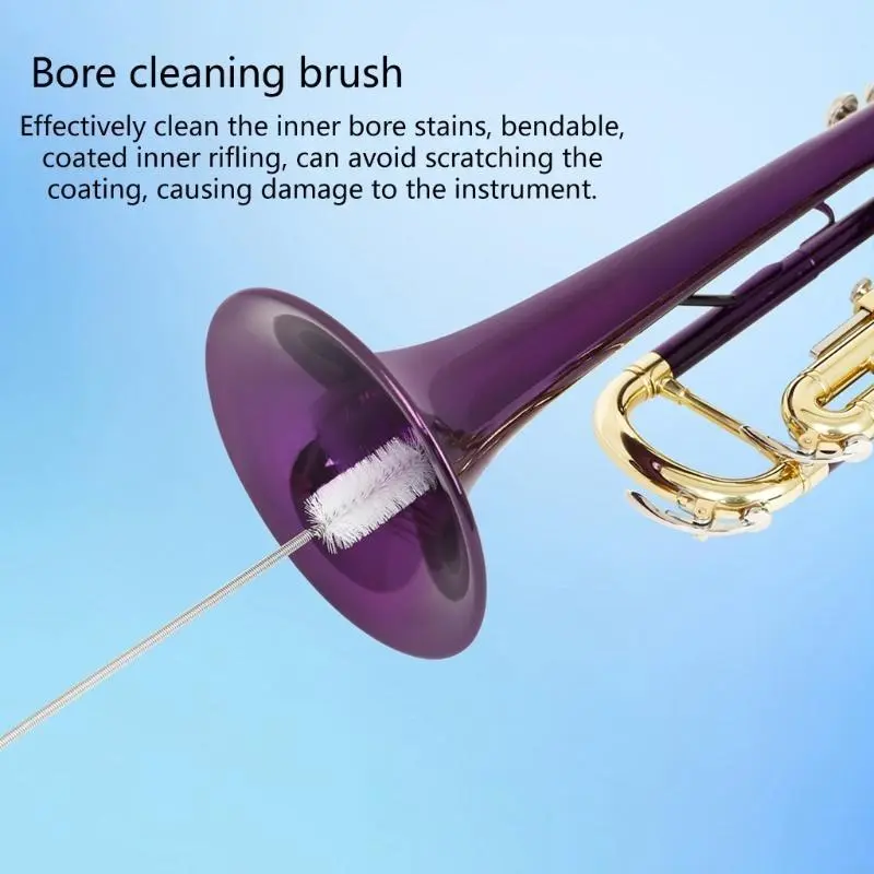 3Pcs Flexible Tube Cleaning Brush Trumpet Mouthpiece Brush Brush Cleaner