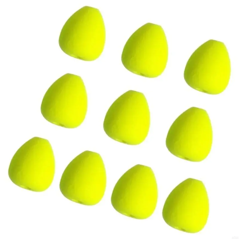 10pcs/50pcs Foam Floats Oval Fly Fishing Indicators Pompano Rig Floats Bright Color Fishing Rig Floats for Trout