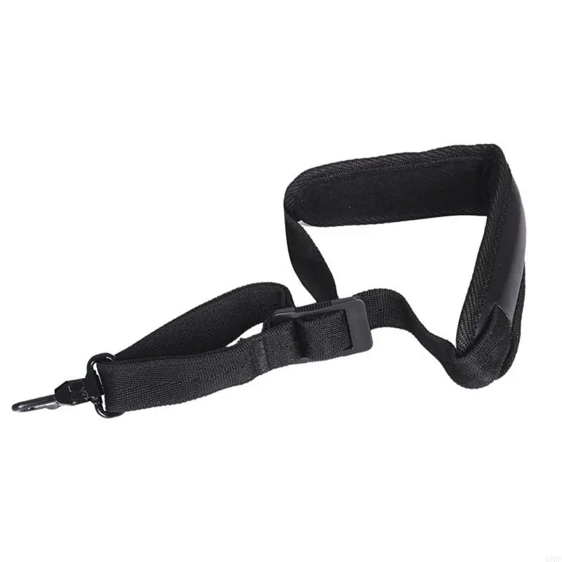 Adjustable Length Saxophone Neck Strap Soft Sax Leather Breathable Strap Padded Upgraded for Alto and Saxophone