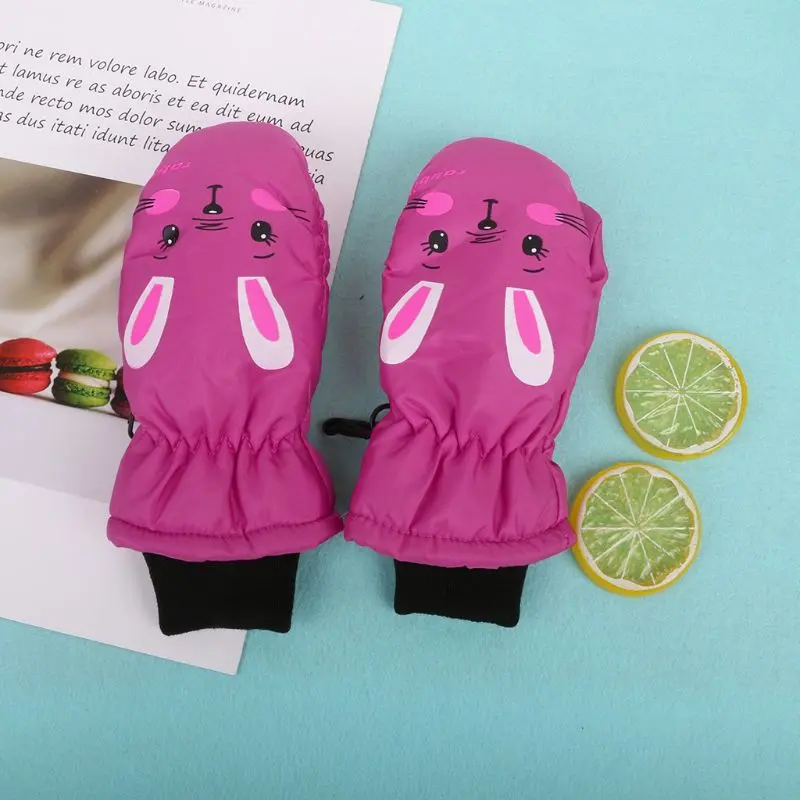 Thermal Ski Gloves Children Kids Winter Fleece Waterproof Warm Child Snowboard Snow Gloves Mittens for Skiing Riding перчатки