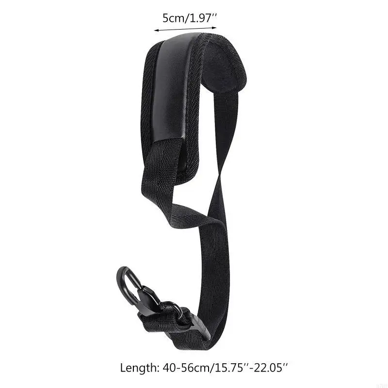 Adjustable Length Saxophone Neck Strap Soft Sax Leather Breathable Strap Padded Upgraded for Alto and Saxophone