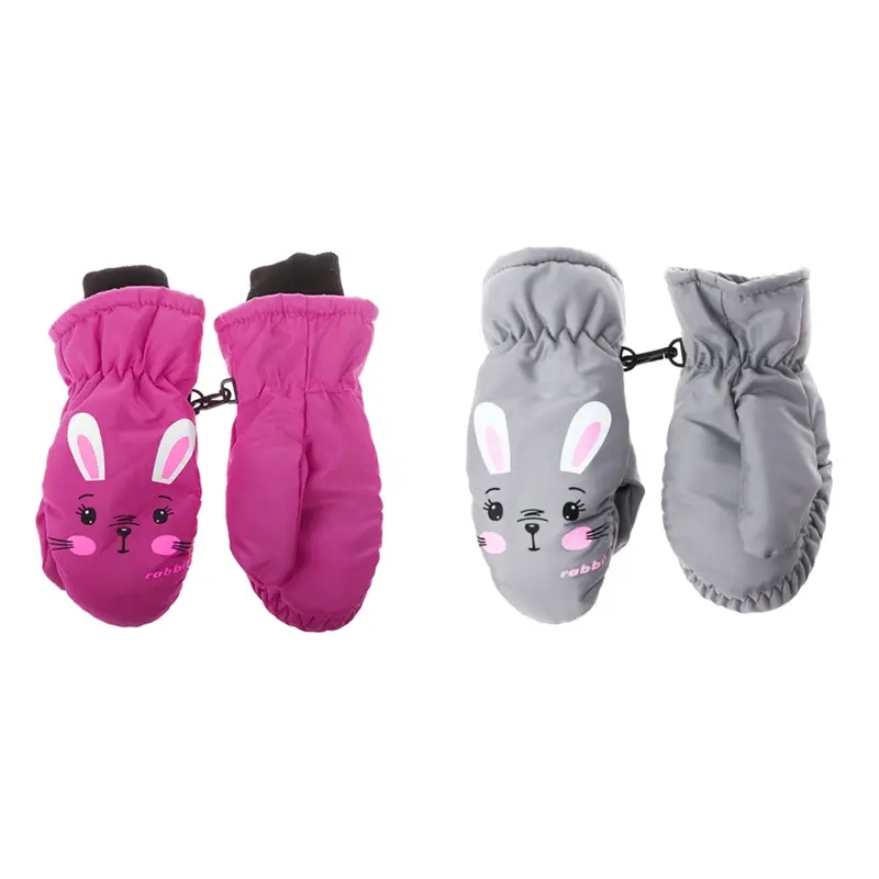Thermal Ski Gloves Children Kids Winter Fleece Waterproof Warm Child Snowboard Snow Gloves Mittens for Skiing Riding перчатки
