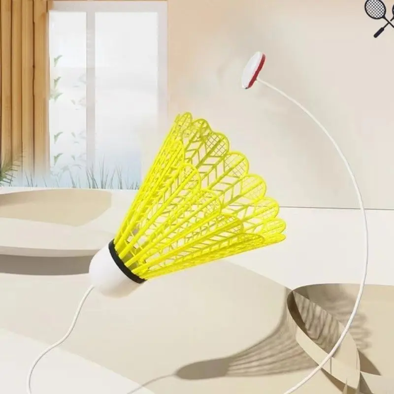 Glowing Badminton Trainer Badminton Practice Profession Stretch Badminton Training Tool Study Shuttlecock Rebounds