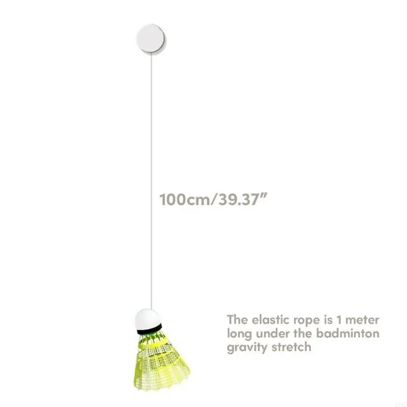Glowing Badminton Training Device, Telescopic Rod Trainer, Study Rebounds