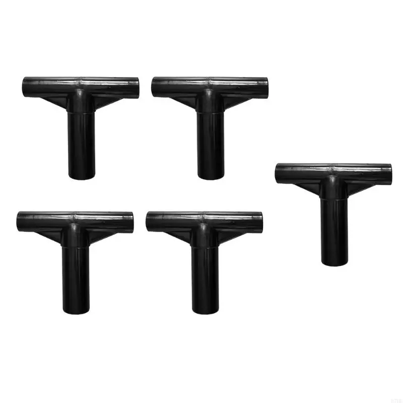 5Pcs T Shaped Pipe Sleeve Fittings Replacement Trampoline Poles Cover Enduring