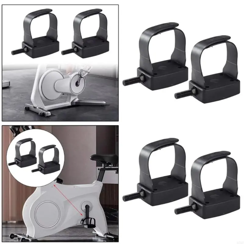 Exercise Bike Pedals 9/16inch 1/2inch Universals Bike Pedal With Strap