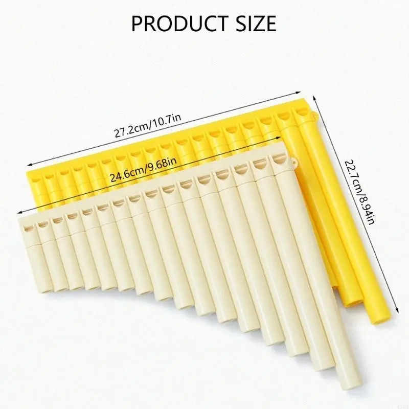 Beginner's C Key Pan Flute Traditional Musical Instrument Student Practice Flute for Easy Learning and Practice