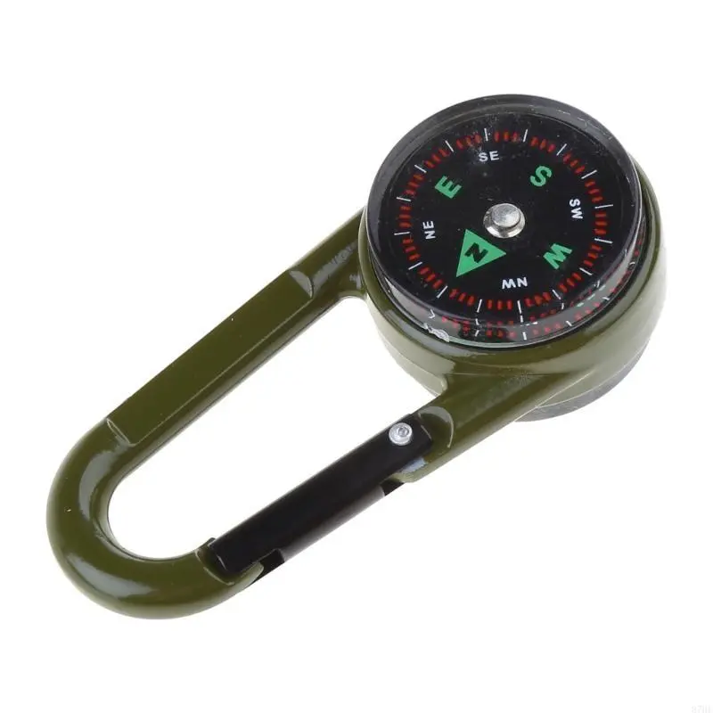 Multifunctional Carabiner with Compasses & Thermometers Hook keychains Outdoor Climbing Survival Tool Easy to Use