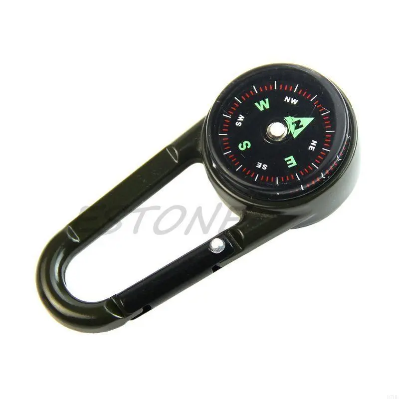 Multifunctional Carabiner with Compasses & Thermometers Hook keychains Outdoor Climbing Survival Tool Easy to Use