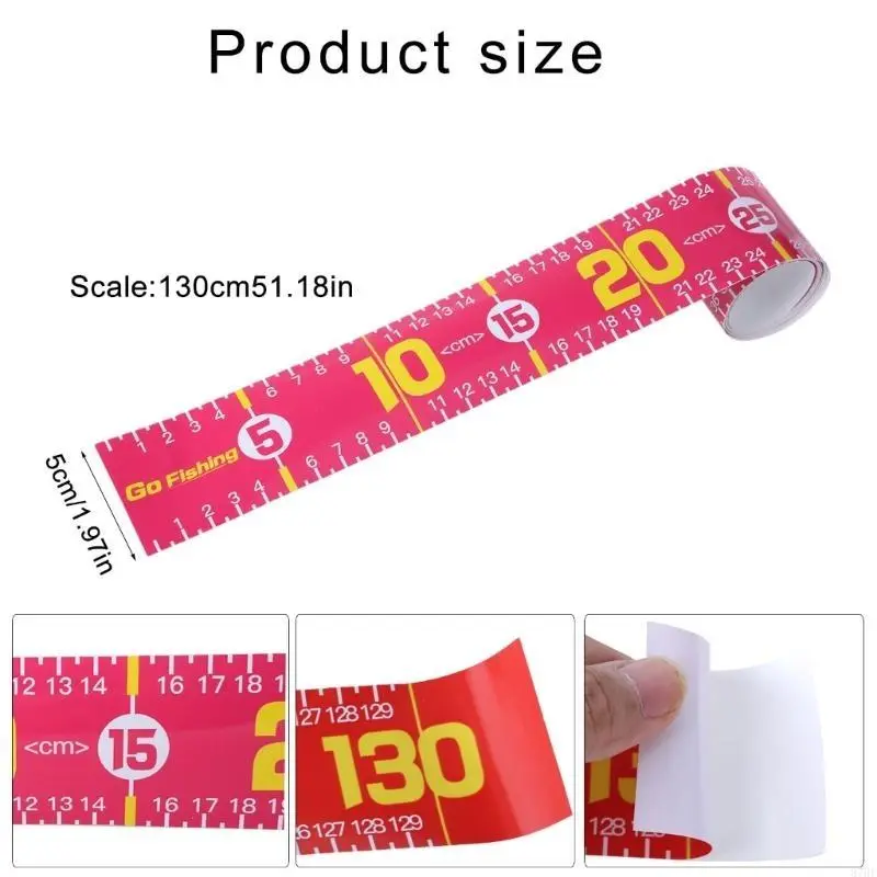 Self-Adhesive Fish Ruler Fishing Measuring Tape Sticker Fishing Accessories