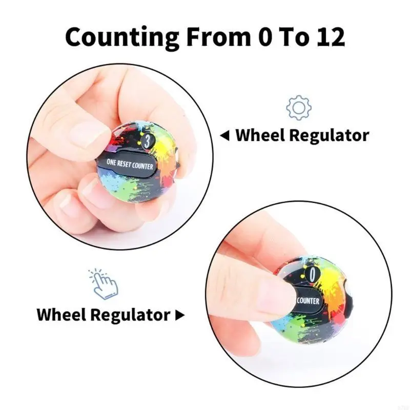 Golf Score Counter Stroke One Touch Reset Up to 12 Shots Counters Clicker Clip