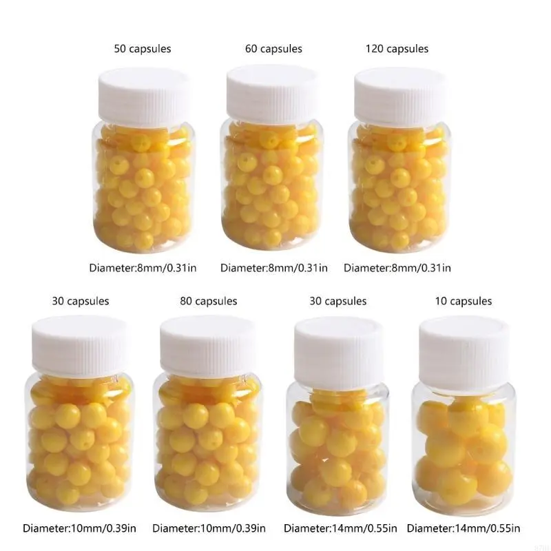 Bottled Simulation Corn Baits Floating Ball Baits Corn Flavor Fishing Float Beads 8mm/10mm/14mm Silicone Fishing Lures