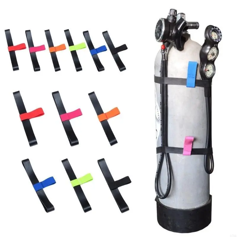 6/12L Diving Stage Tanks Bottle Hose Retainer Band Cylinder Carriers Strap