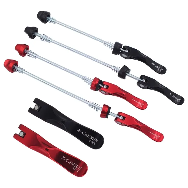 1 Pair Bicycle Hub Quick Release Lever MTB Road Bicycle Steel Skewers Front Wheel 140mm Rear 180mm For Mountain Bike Folding