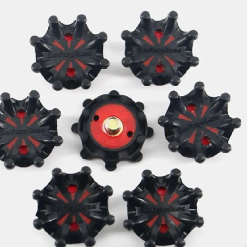 14Pcs Golf Shoes Spikes Cleats Nonslip Golf Spikes Pin Replacement Studs Fast Twists Turn Screw Studs Easy to Install
