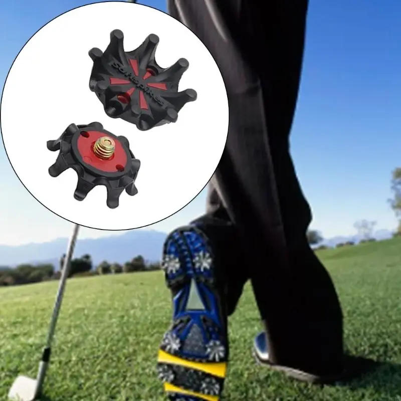 14Pcs Golf Shoes Spikes Cleats Nonslip Golf Spikes Pin Replacement Studs Fast Twists Turn Screw Studs Easy to Install