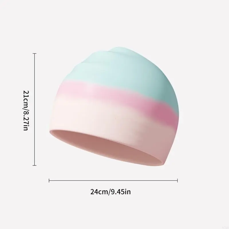 Silicone Swim Hat for Women Water Resistant Swimming Hat Women Surfing Hat