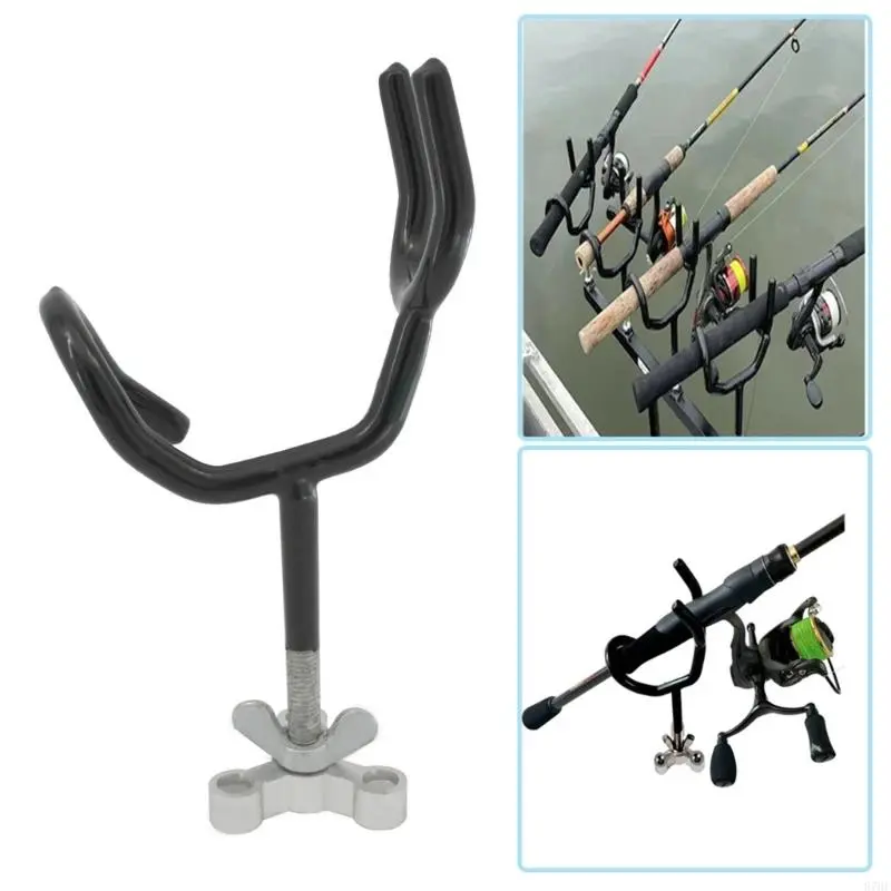 Fishing Rod Rack Brackets Fishing Rod Brackets with Mount Base for Boats 20 Degree Secure Grip Rod Brackets