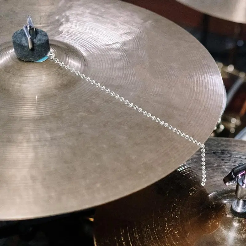 29x3.2cm Stainless Steel Cymbal Sizzler Extension Chain for Drum