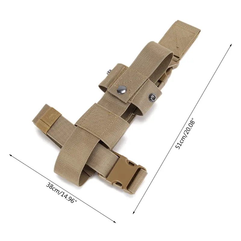 Tactically Drop Leg Bag Thigh Pack Leg Bag Cycling Hiking Waist Pack Nylon Leg Holsters for Water Bottle and Fire Extinguishers