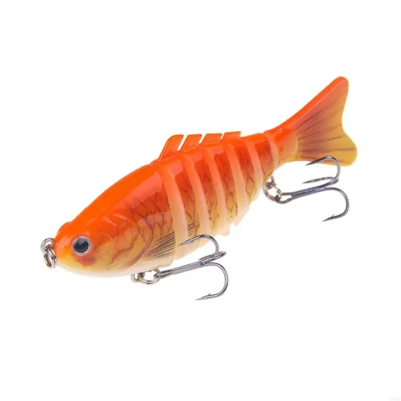 Swimming Lures with Treble Hook for Trout Multi Jointed Swimbait