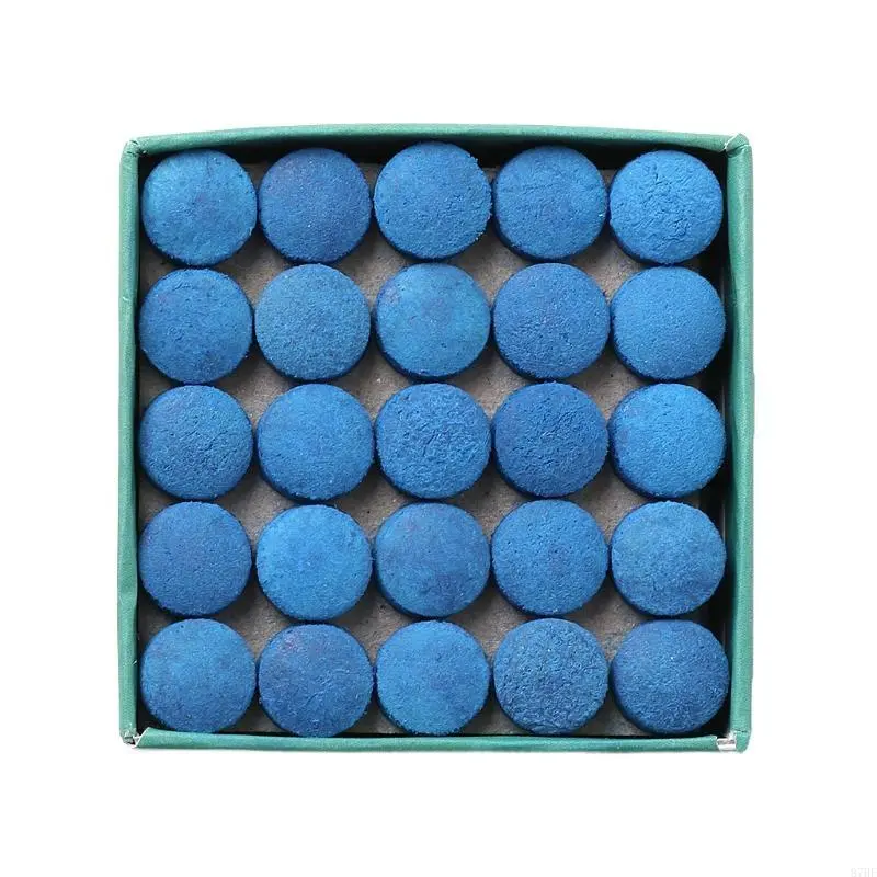 50Pcs 2 Sizes Blue Pool Cue Tips Pool Billiard Cue Tips Billiard Tips Kits