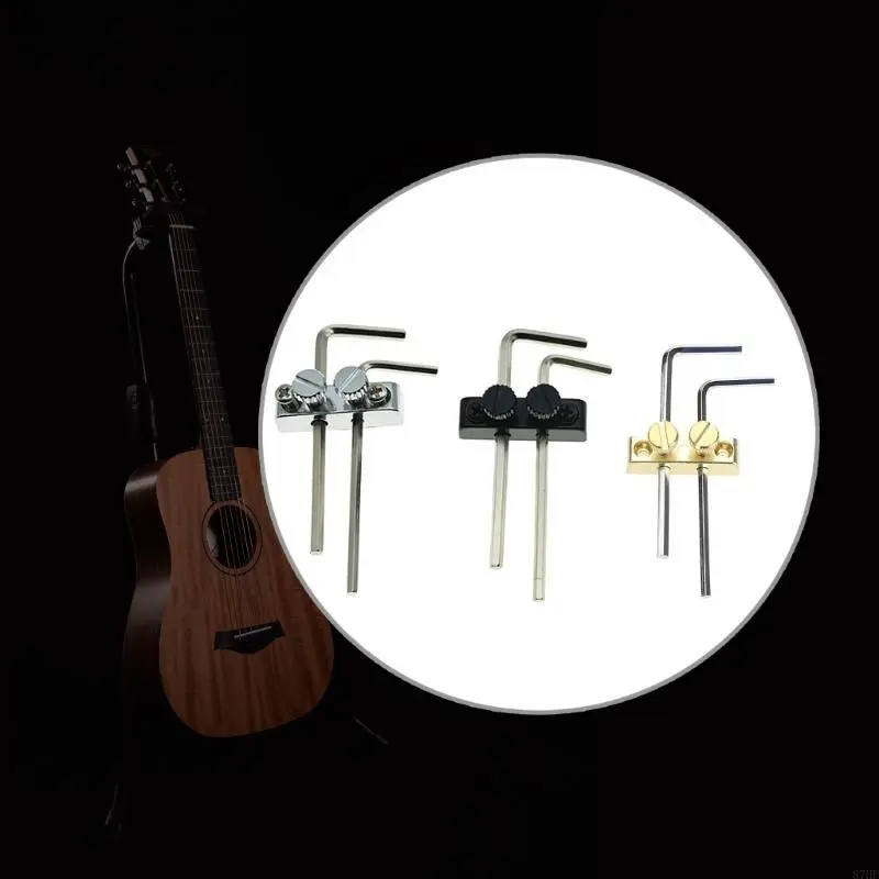 Guitar Bass Key Wrench Holder Guitar Headstock Mounted Key Hexagonal Wrench