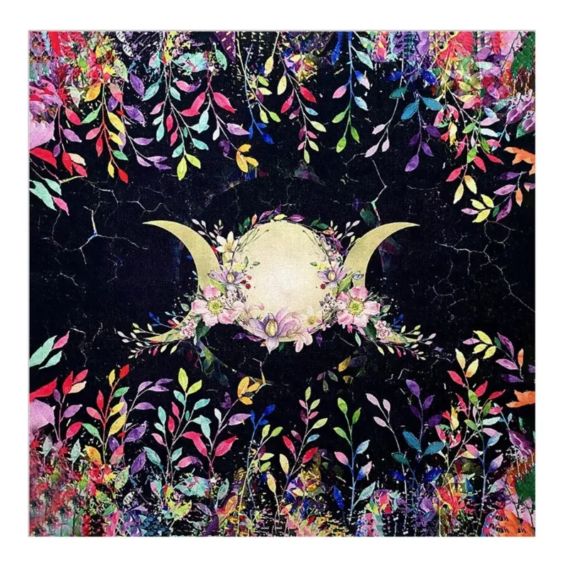Own Your Power Altar Cloth Moon Phase Snake Tarot Cloth for Spread Tarot Reading Cloth Rune Divination Witch Wiccan Table Games