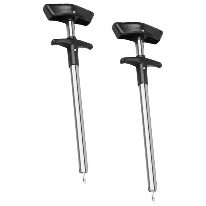 2pcs Aluminum Extractor Fishing Gear Squeeze Out Fish Hook Remover Tool