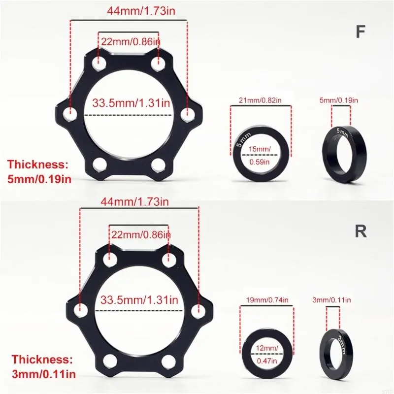 Road Bike Hub Conversion Adapter Kits Bike Thru Axles Hub Refit Gaskets Enduring